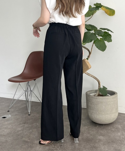 「prose verse」 スラックス - チャコールグレー レディース_画像7