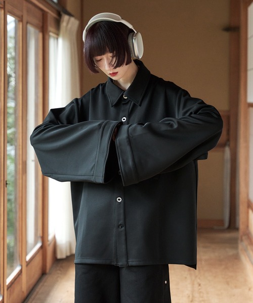 狐独 シャツ フレアスリーブパラシュートシャツ メンズ レディース