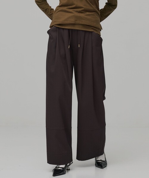 PUBLIC TOKYO（パブリックトウキョウ） スラックス パンツ サテン