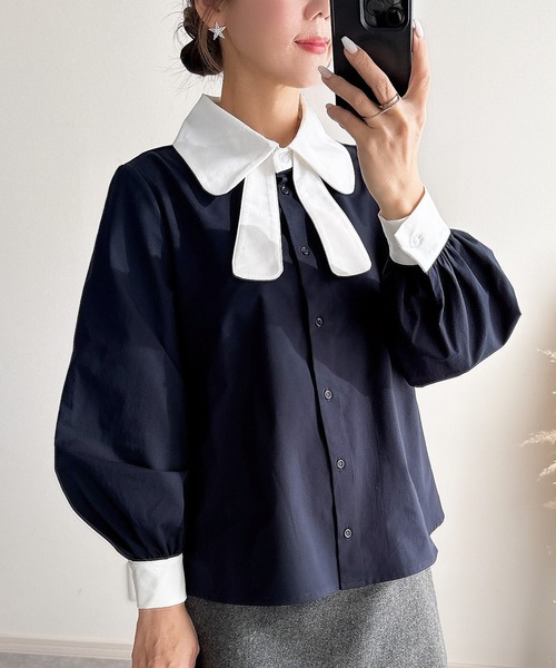 &. NOSTALGIA（ノスタルジア） ブラウス シャツ 「ZOZO限定」リボン