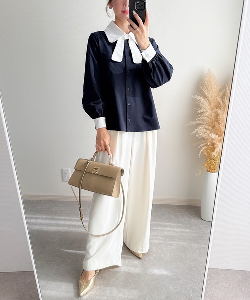 &. NOSTALGIA（ノスタルジア） ブラウス シャツ 「ZOZO限定」リボン