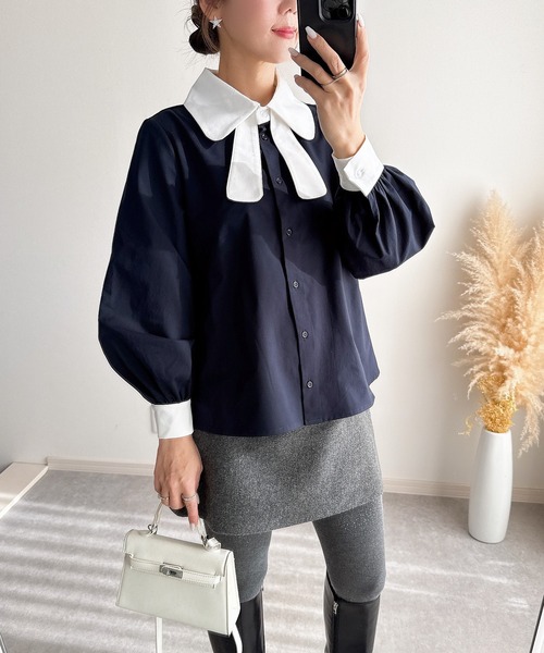 &. NOSTALGIA（ノスタルジア） ブラウス シャツ 「ZOZO限定」リボン