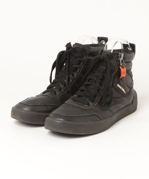 DIESEL 黒 ハイカットスニーカー DIESEL（ディーゼル） ハイカットスニーカー 42 ブラック メンズ