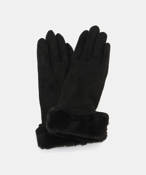 B.C STOCK（ベーセーストック） 手袋 FAKEスエード*エコファーグローブ