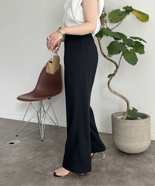 「prose verse」 スラックス MEDIUM ブラック レディース_画像6