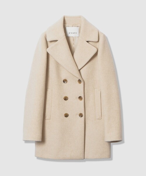 ANAYI（アナイ） ピーコート pコート ラムウールビーバーPコート