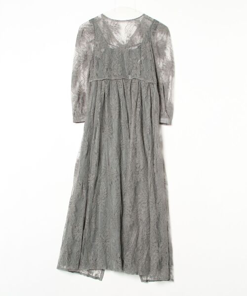 「Dorry Doll」 7分袖ワンピース M ライトカーキ レディース_画像2