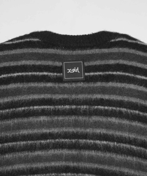 X-girl（エックスガール） ニットカーディガン ONE SIZE ブラック