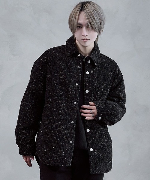 BEIGE ベイジ ツイードジャンパー 新品 ブルゾン ダウン ブラック BEIGE ベイジ ツイードジャンパー 新品 ブルゾン ダウン ブラック