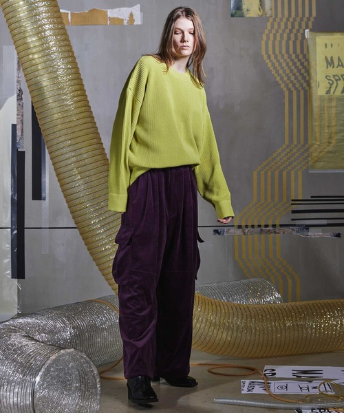 「MAISON SPECIAL」 カーゴパンツ 0 パープル メンズ_画像2