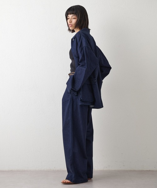 ウィムガゼット Whim Gazette センタープレスデニムパンツ （indigo
