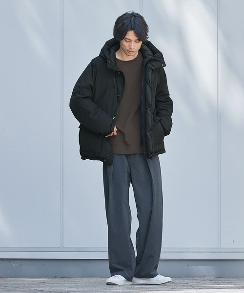   ダウンジャケット ブラック M SPU（スプ） ダウンジャケット ダウン 防水 800フィルパワー ダウン