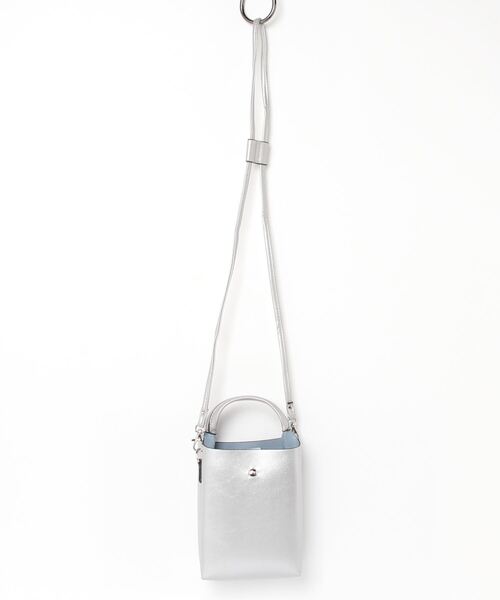 「SHIPS any」 2WAYバッグ ONE SIZE シルバー レディース_画像3