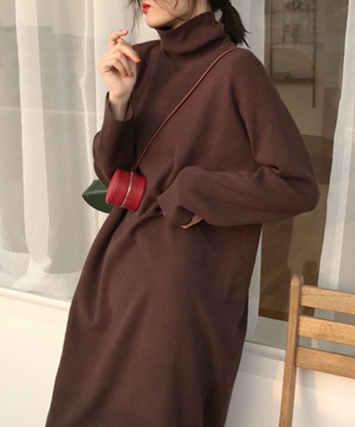 「Amulet」 長袖ワンピース X-LARGE ブラック レディース_画像4