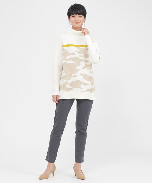 「EVEX by KRIZIA」 イージーパンツ 42 ブラック レディース_画像2