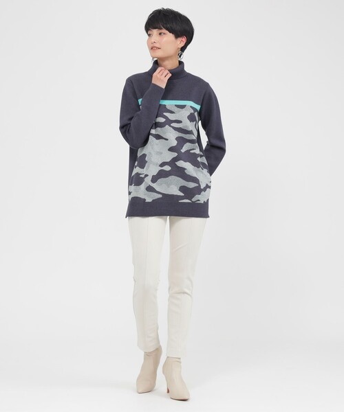 「EVEX by KRIZIA」 イージーパンツ 42 ブラック レディース_画像4