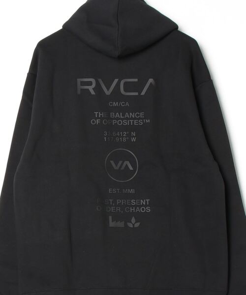 「RVCA」 ジップアップパーカー M ブラック レディース_画像3