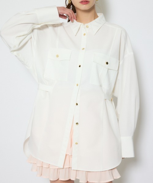 rienda / ビックカラーシャツ / 新品未使用 rienda - rienda / ビックカラーシャツ / 新品未使用の通販 by