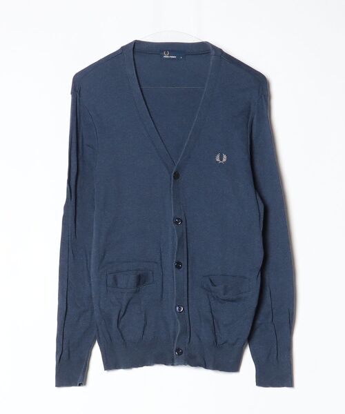 FRED PERRY（フレッドペリー） ニットカーディガン SMALL ネイビー 