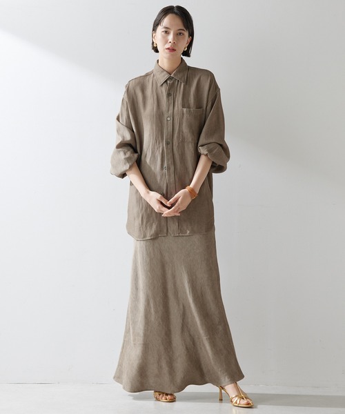 「Whim Gazette」 ロングスカート 36 ブラウン レディース_画像3