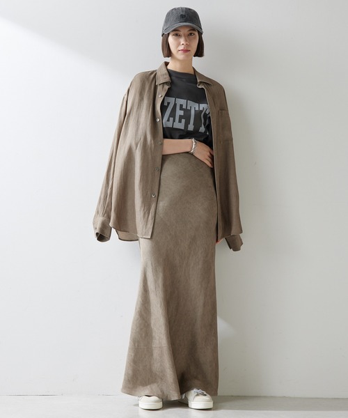 「Whim Gazette」 ロングスカート 36 ブラウン レディース_画像5