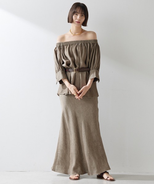 「Whim Gazette」 ロングスカート 36 ブラウン レディース_画像8