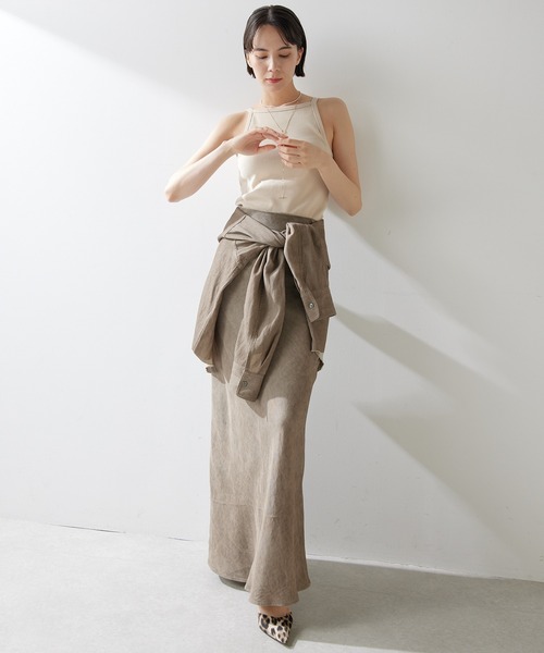 「Whim Gazette」 ロングスカート 36 ブラウン レディース_画像9