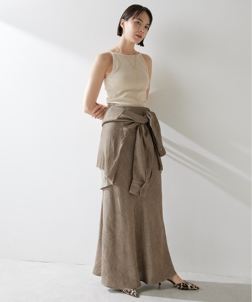 「Whim Gazette」 ロングスカート 36 ブラウン レディース_画像10