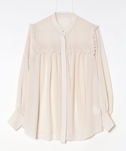 tシャツ GEORGETTE RUFFLED BLOUSE 26SMSBL01 メンズの画像