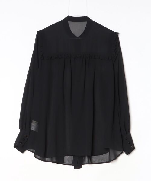 tシャツ GEORGETTE RUFFLED BLOUSE 26SMSBL01 メンズの画像