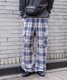 RAGEBLUE（レイジブルー） ワイドパンツ カーゴパンツ Check Pattern