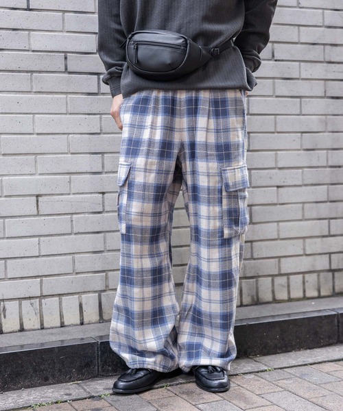 RAGEBLUE（レイジブルー） カーゴパンツ Check Pattern Cargo Easy