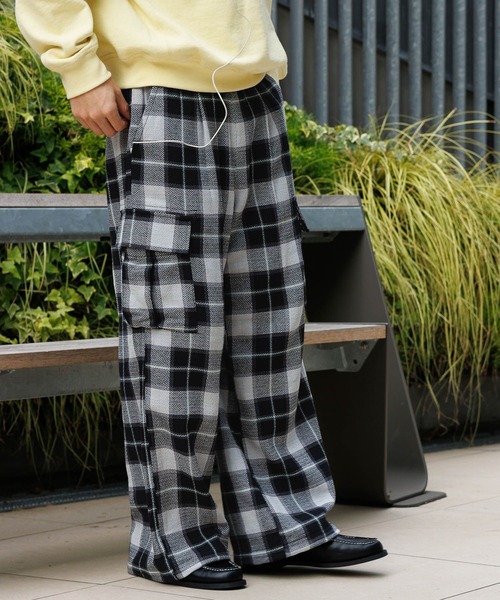 RAGEBLUE（レイジブルー） カーゴパンツ Check Pattern Cargo Easy