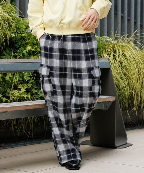 RAGEBLUE（レイジブルー） カーゴパンツ Check Pattern Cargo Easy