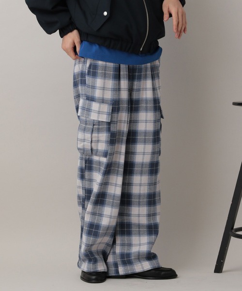 RAGEBLUE（レイジブルー） カーゴパンツ Check Pattern Cargo Easy