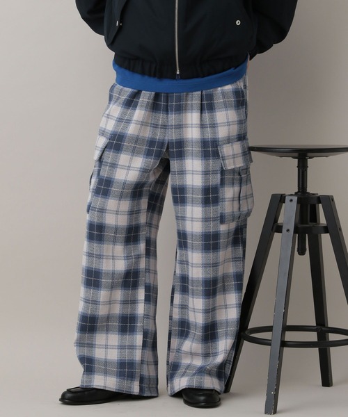 RAGEBLUE（レイジブルー） カーゴパンツ Check Pattern Cargo Easy