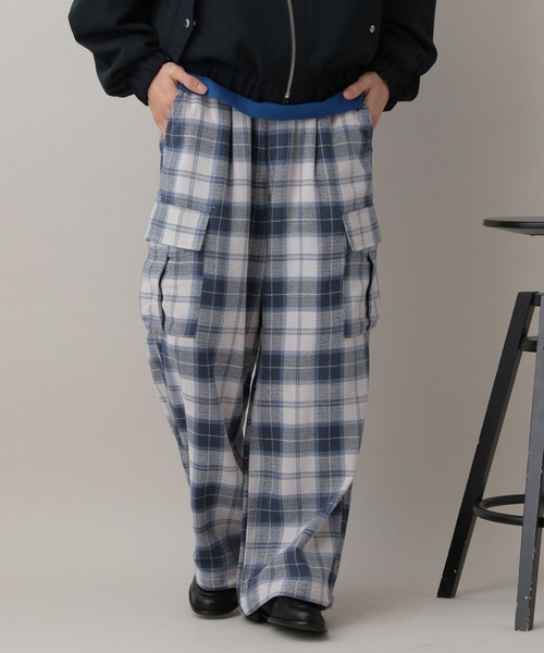 RAGEBLUE（レイジブルー） ワイドパンツ カーゴパンツ Check Pattern