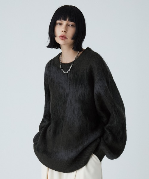 「VELNUS」 長袖ニット M ブルー メンズ_画像3