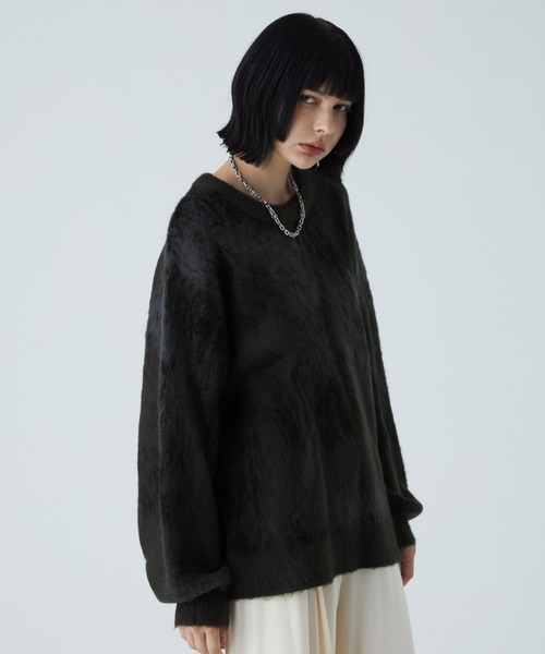 「VELNUS」 長袖ニット M ブルー メンズ_画像5