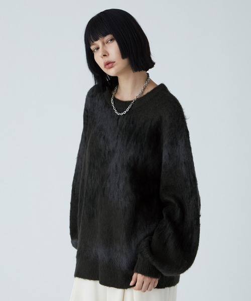 「VELNUS」 長袖ニット M ブルー メンズ_画像7