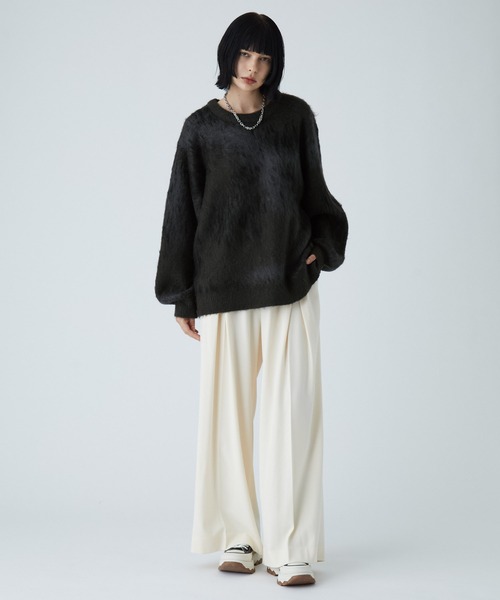 「VELNUS」 長袖ニット M ブルー メンズ_画像8