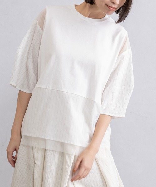 マルシャルテル  トップス MARECHAL TERRE（マルシャルテル） tシャツ ドッキングシアートップス