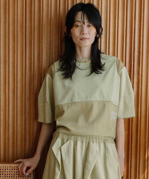 マルシャルテル  トップス MARECHAL TERRE（マルシャルテル） tシャツ ドッキングシアートップス