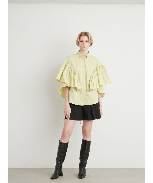 「styling/」 ハーフパンツ 1 ブラック レディースの画像