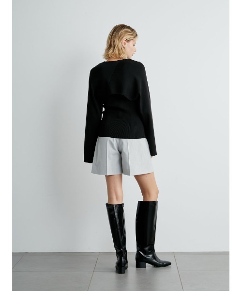 「styling/」 ハーフパンツ 1 ブラック レディースの画像