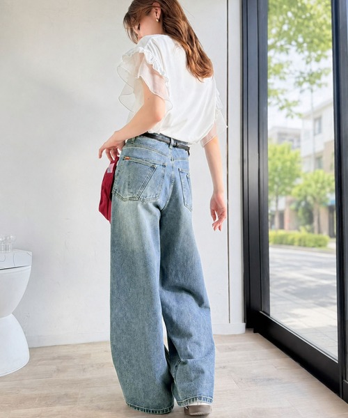 Java ワイドパンツ ジーンズ デニム デニムパンツ ジャバコラボ