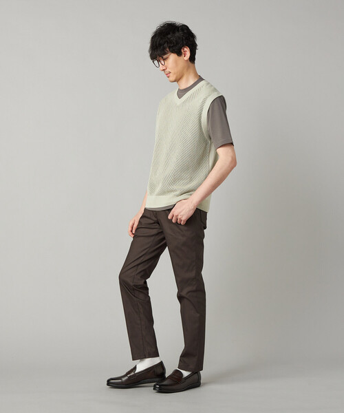 パンツ ドビーストレッチ パンツ メンズの画像