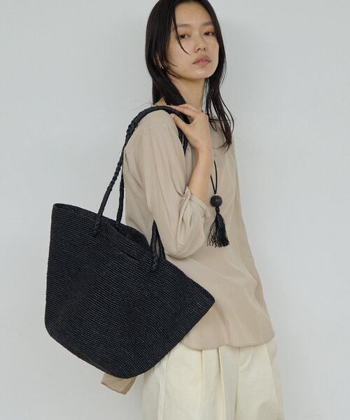 トートバッグ 「MIORA」ラフィア2WAYトート レディースの画像