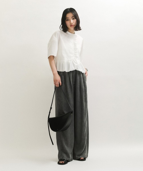 【美品】ADAM ET ROPE' ｜【サステナブル】2WAYシュリンクブラウス ADAM ET ROPÉ FEMME(アダム エ ロペ ファム) / 【サステナブル】2WAY
