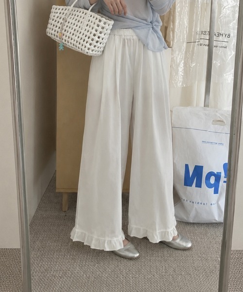 パンツ ハイウエストフリルパンツ レディース : ZOZOTOWN Yahoo!店
